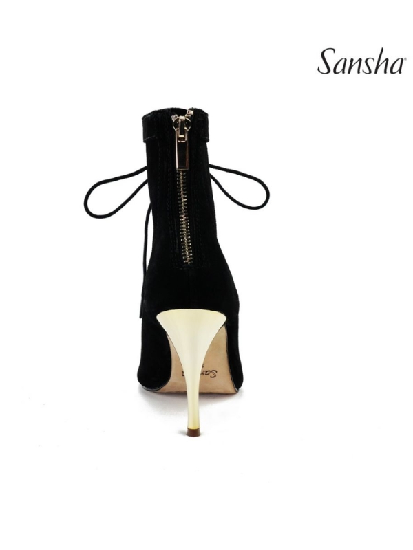 Buty do Tańca High Heels Sansha Parklane BH372364LS – Czarne Zamszowe Szpilki Taneczne