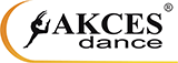 Oficjalne logo polskiego producenta profesjonalnego obuwia tanecznego Akces Dance.