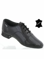 Buty Chłopięce Akces Dance CH-STD-02 – Czarne Lakierowane do Standardu