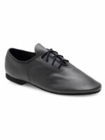 Buty do Jazzu Rumpf Basic III 1265 – Czarne Skórzane Jazzówki z Gumową Podeszwą