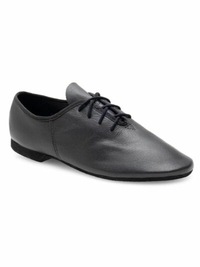 Buty do Jazzu Rumpf Basic III 1265 – Czarne Skórzane Jazzówki z Gumową Podeszwą