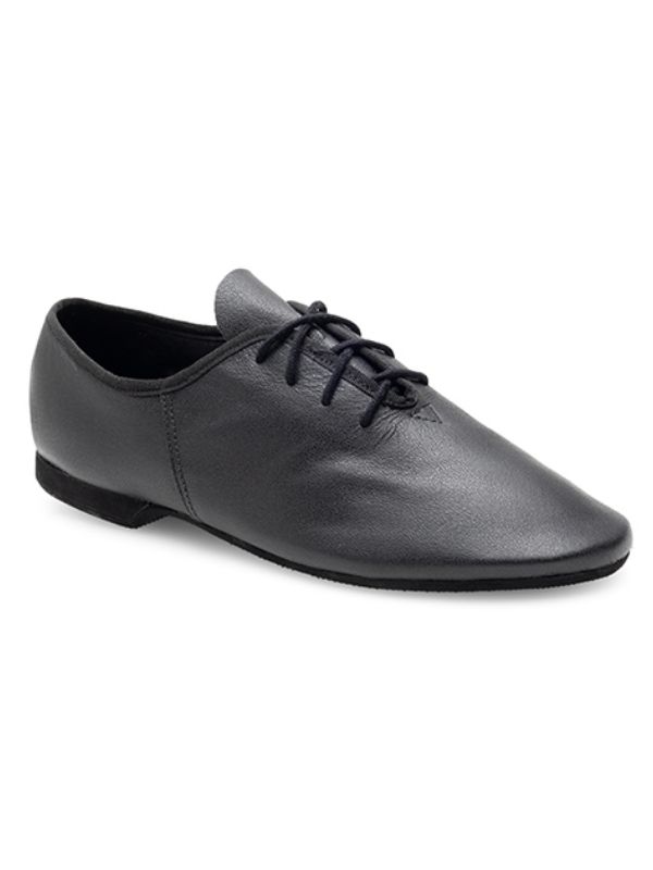 Buty do Jazzu Rumpf Basic III 1265 – Czarne Skórzane Jazzówki z Gumową Podeszwą