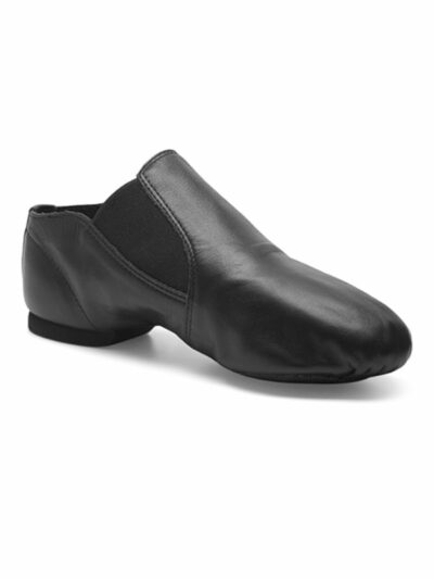 Buty do tańca jazzówki Rumpf 1250 czarne skórzane | Gumowa podeszwa