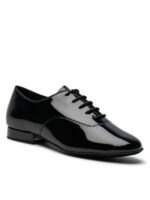 Buty Chłopięce IDS Dansport Basics – Czarne Lakierowane do Standardu