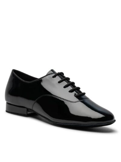 Buty Chłopięce IDS Dansport Basics – Czarne Lakierowane do Standardu