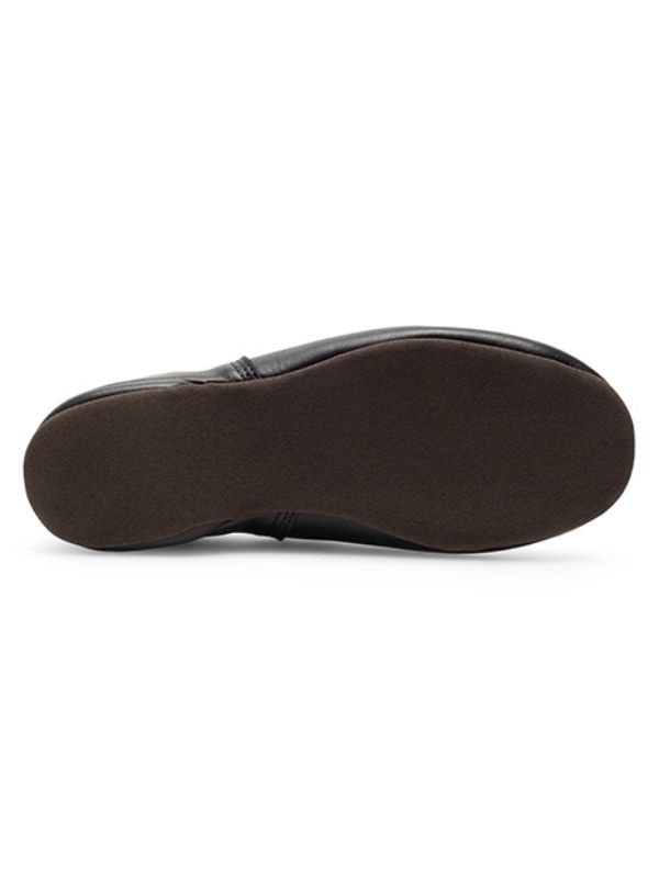 Buty Ludowe Rumpf Liz 1045 – Czarne Skórzane Charakterki niskie