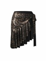 Chusta do Latino ZYM Ember Wrap Skirt #25079 – Złota Spódnica Kopertowa