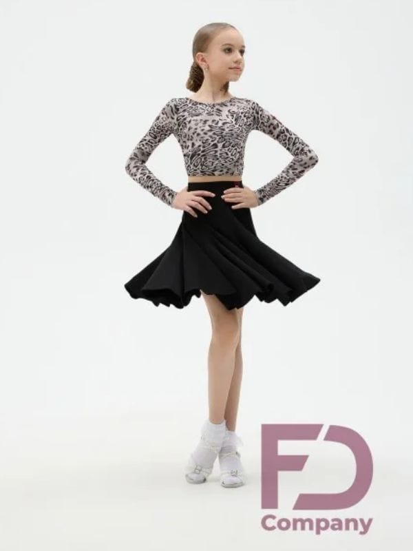 Top Dziewczęcy FD Company TP-1415 – Crop Top w Zwierzęce Motywy