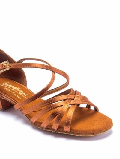 Buty do tańca dla dziewcząt Girls Flavia ze stabilnym obcasem klocek.