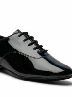 Buty Chłopięce IDS Dansport Basics – Czarne Lakierowane do Standardu