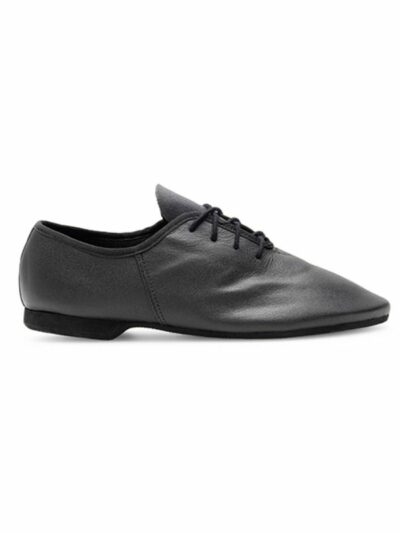 Eleganckie czarne jazzówki sznurowane z miękkiej skóry naturalnej.