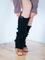 Getry Ocieplacze IDS Leg Warmers – Czarne Dzianinowe do rozgrzewki