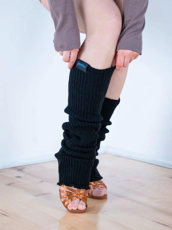 Getry Ocieplacze IDS Leg Warmers – Czarne Dzianinowe do rozgrzewki