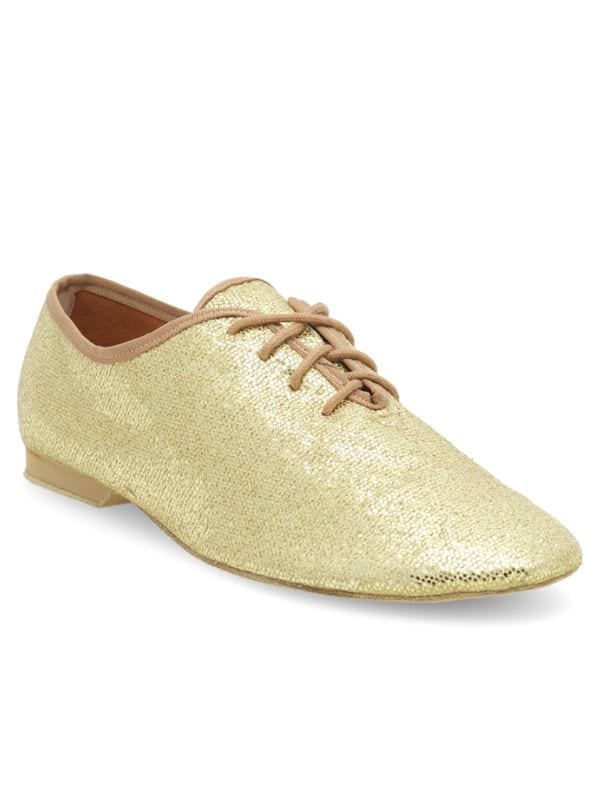 Buty do tańca jazzówki So Danca JZE79 Brokatowe Holograficzne Skórzana podeszwa