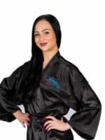 Kimono Taneczne IDS- Czarny Szlafrok Turniejowy – 92 cm
