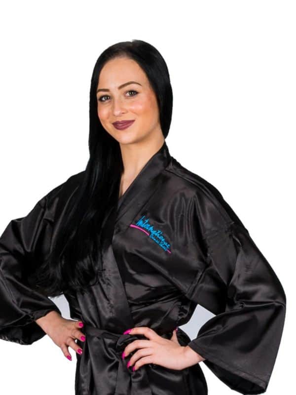 Kimono Taneczne IDS- Czarny Szlafrok Turniejowy – 92 cm