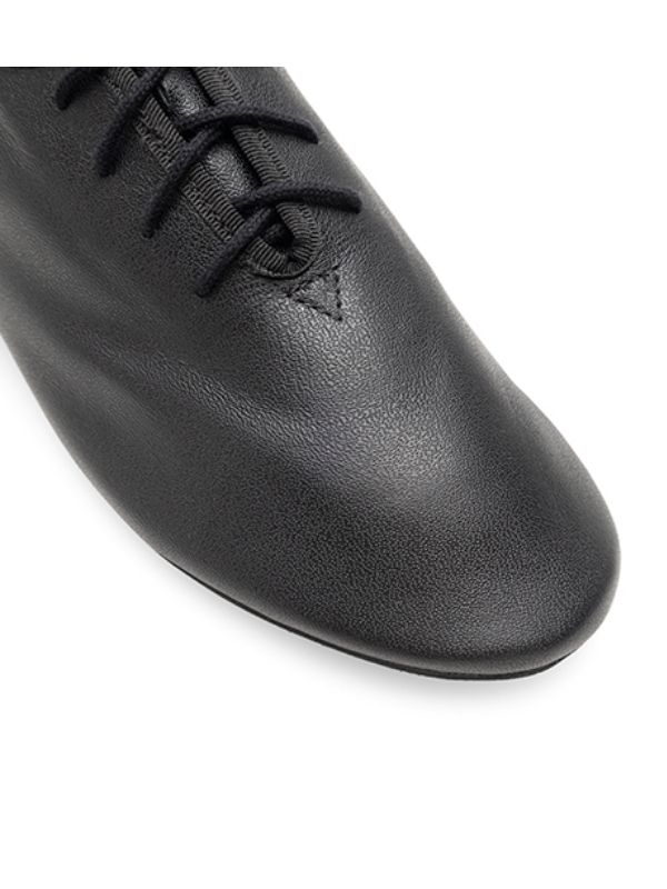 Buty do Jazzu Rumpf Basic III 1265 – Czarne Skórzane Jazzówki z Gumową Podeszwą