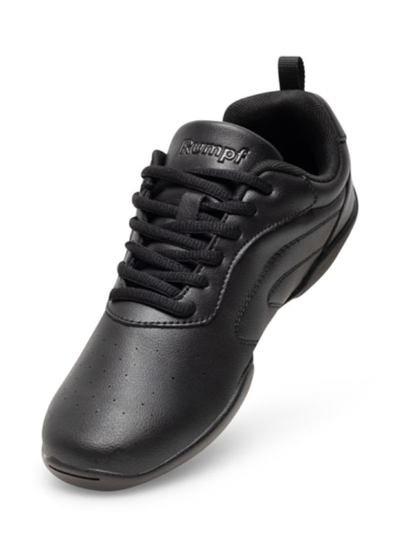 Sneakersy do Tańca Rumpf Discofox 1630 – Czarne Skórzane Buty Treningowe