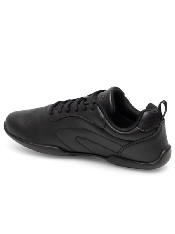 Sneakersy do Tańca Rumpf Discofox 1630 – Czarne Skórzane Buty Treningowe