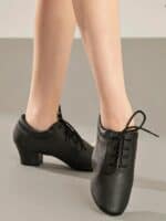 Buty Treningowe Sansha Frivole BR161952L Damskie – Czarne Skórzane Praktisy
