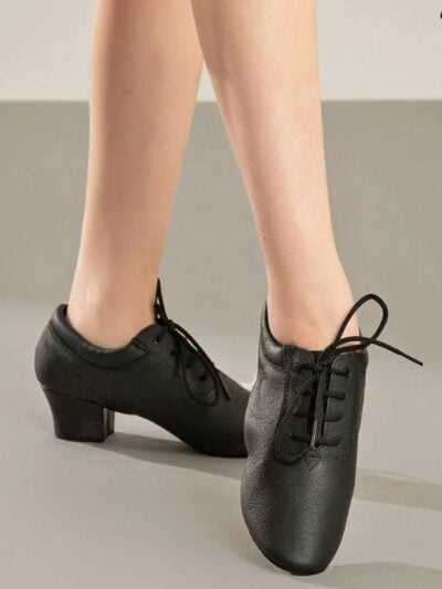 Buty Treningowe Sansha Frivole BR161952L Damskie – Czarne Skórzane Praktisy
