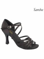Buty do Latino Sansha Lena BR33047S Damskie – Satynowe Sandały Taneczne