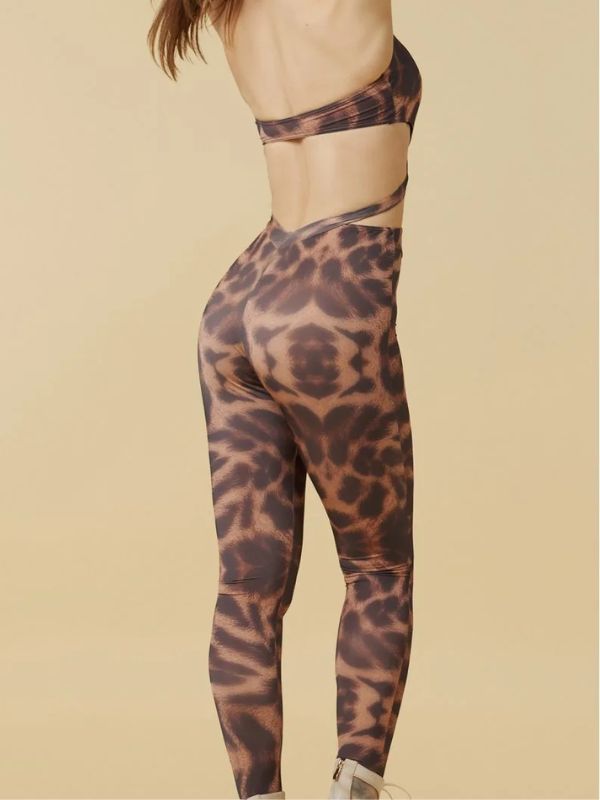 Kombinezon do Tańca Grand Prix Yuki – W Panterkę Wild Toffee Animal Print eu36