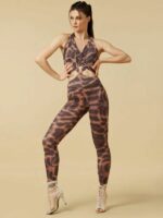 Kombinezon do Tańca Grand Prix Yuki – W Panterkę Wild Toffee Animal Print eu36