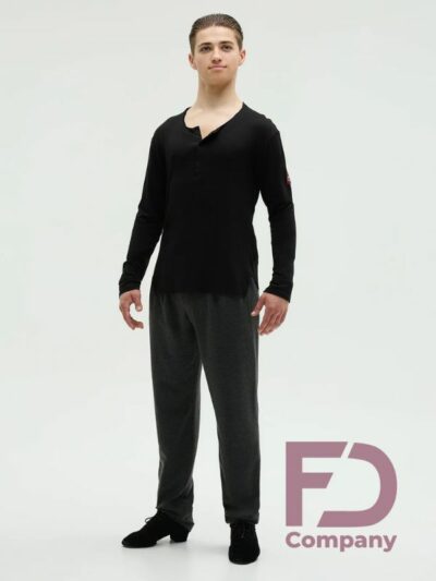 Koszulka do Latino FD Company RM-897 Męska – Czarny Shirt Treningowy