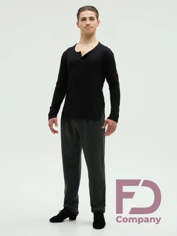 Koszulka do Latino FD Company RM-897 Męska – Czarny Shirt Treningowy