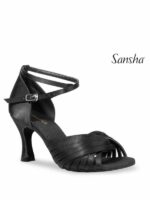 Buty do Latino Sansha Ashley BR31065S Damskie – Satynowe Sandały Taneczne