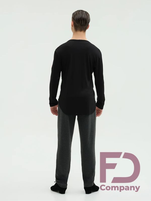 Koszulka do Latino FD Company RM-897 Męska – Czarny Shirt Treningowy