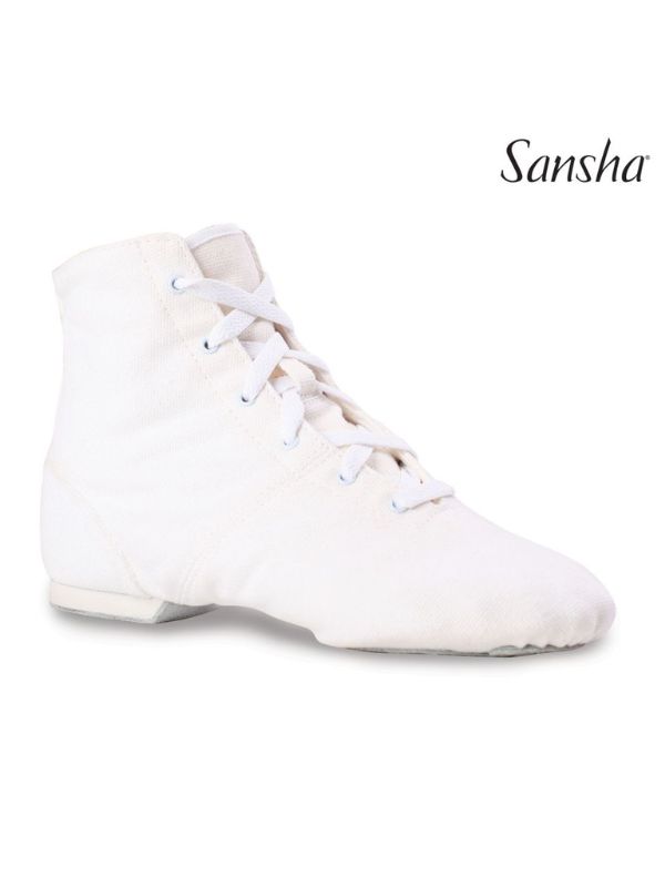 Buty do Jazzu Sansha Soho JB3C – Materiałowe Jazzówki za Kostkę