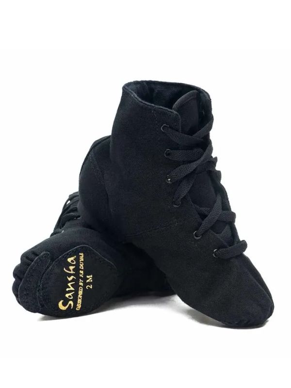Buty do Jazzu Sansha Soho JB3C – Materiałowe Jazzówki za Kostkę