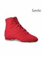 Buty do Jazzu Sansha Soho JB3C – Materiałowe Jazzówki za Kostkę
