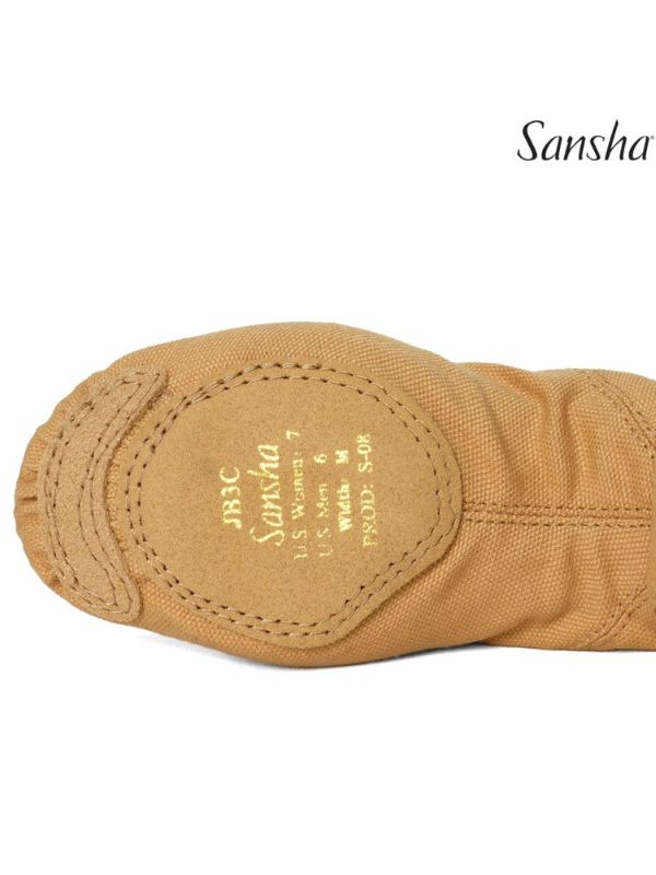 Buty do Jazzu Sansha Soho JB3C – Materiałowe Jazzówki za Kostkę