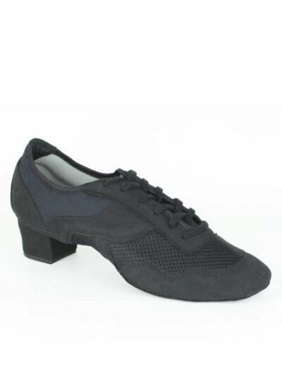 Buty do Latino Akces Dance ML-Delta Męskie – Czarne Skórzane Praktisy Treningowe