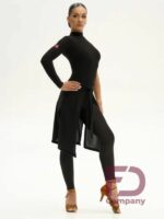 Chusta do Latino FD Company Belt 1180/1 – Czarna Wiązana Spódniczka Treningowa